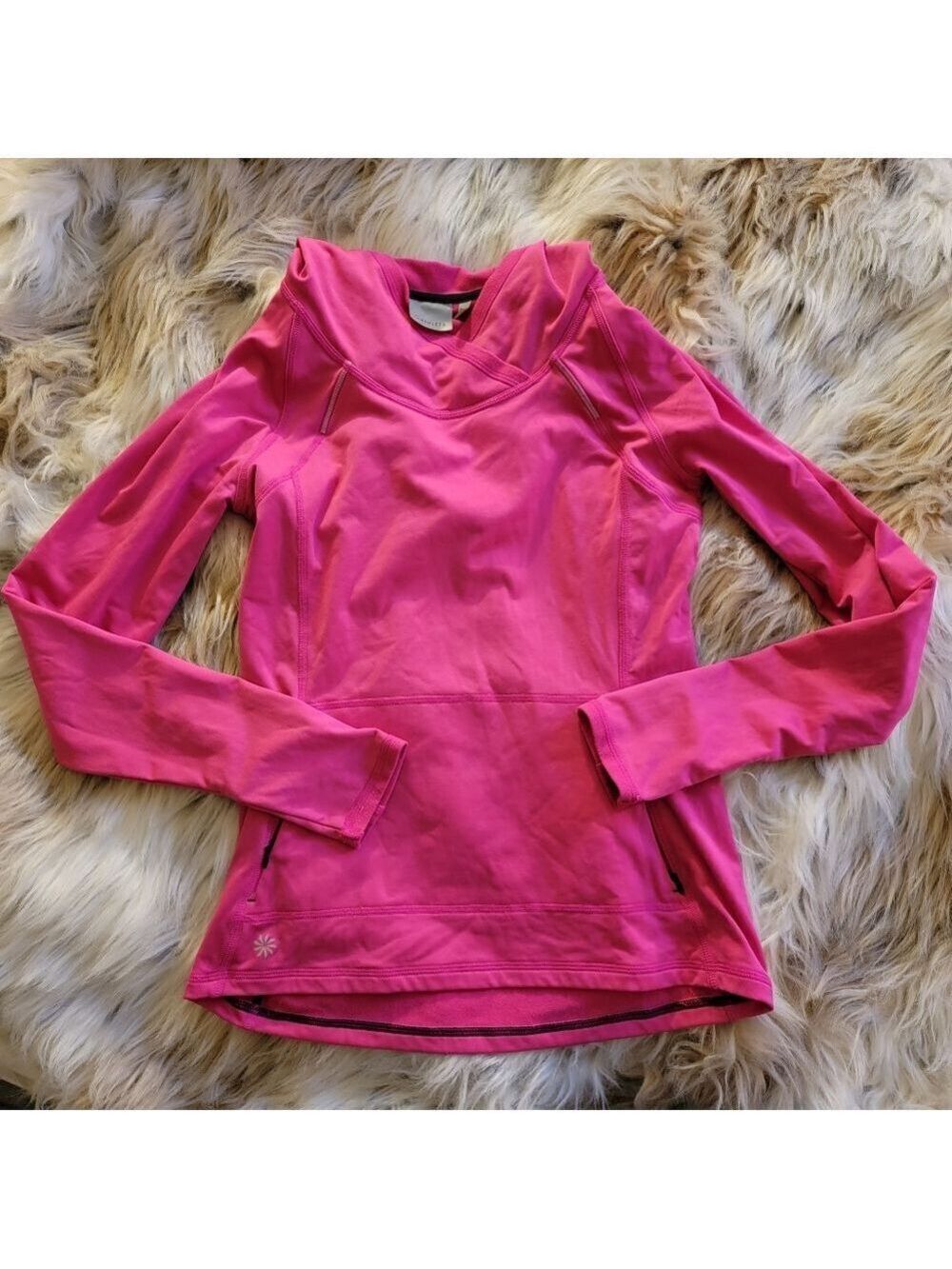 Athleta Hot Pink Hooded Sweatshirt